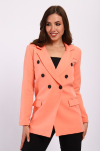 Жакет женский №31954 костюмная ткань (последний размер) персик 44