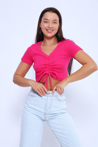 Топ женский №71129 кашкорсе (последний размер) фуксия 42