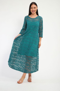 Платье женское П1370.7 вискоза с гипюром (р-ры: 48-62)