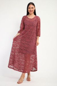 Платье женское П1370.6 вискоза с гипюром (р-ры: 48-62)