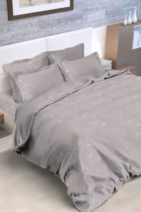 Постельное белье "Эко" бязь "Сердцеед" серый