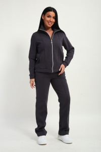 Костюм двойка женский М-20 дабл фейс (р-ры: 46-60) серый