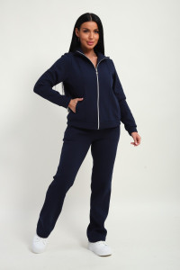 Костюм двойка женский М-20 дабл фейс (р-ры: 46-60) темно-синий