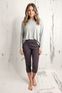 Бриджи женские №691 кулирка (р-ры: 42-44) коричневый