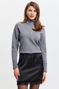 Юбка женская М-16 армани шёлк (р-ры: 42-52) черный