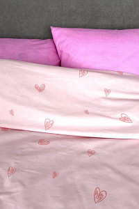 Постельное белье "Эко" бязь "Сердца"