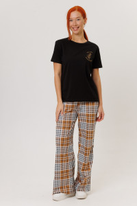 Костюм двойка женский №2260 кулирка (р-ры: 46-56) черный