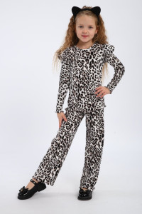 Костюм двойка детский МЛШ "Лео" лапша (р-ры: 104-128) белый