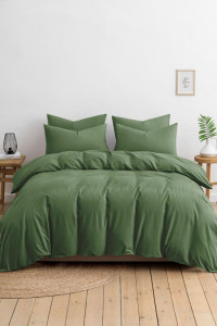 Постельное белье перкаль гладкокрашеный "Зеленый виноград"