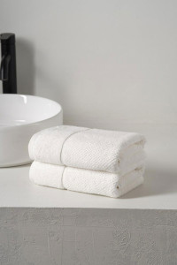 Набор махровых полотенец "Softness-2" белый 2 шт.