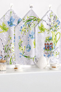 Набор кухонный из 3-х полотенец рогожка "Пасха"