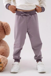 Брюки детские 2380-Фут "Футер" футер 2-х нитка (р-ры: 80-110) сухая роза