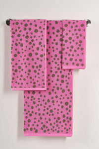 Полотенце махровое Urban Family "Капельки" розовый