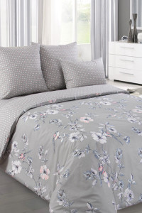 Постельное белье с одеялом и обычными наволочками перкаль "Камилла" (последний размер) 2-сп.евр
