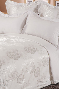 Постельное белье жаккард однотонный "Аманда" (последний размер) 2-сп.евр.