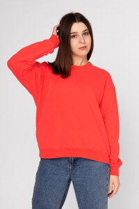 Толстовка женская ФТ-18 "Мэнди" футер 2-х нитка (последний размер) коралл 44