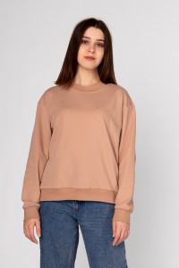 Толстовка женская ФТ-18 "Мэнди" футер 2-х нитка (последний размер) кофе 46,50