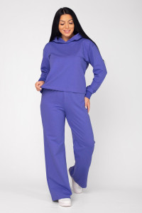 Костюм двойка женский ФК-45 "Касандра" футер 2-х нитка (последний размер) ирис 52