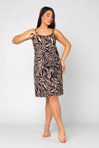 Сорочка женская "Виолетта" КС-103 кулирка (последний размер) бежевый 48,50,56