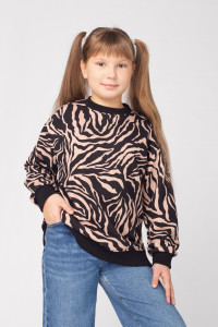 Толстовка детская ТД-3 "Тори" футер 2-х нитка петля (последний размер) бежевый 34-140