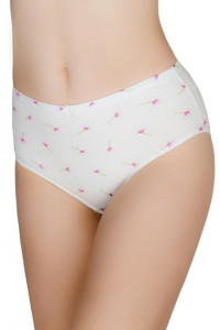 Трусы женские TS0040 хлопок+эластан (последний размер) розовые цветочки на белом XL