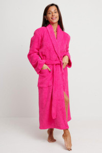 Халат женский махровый (р-ры: 42-60) Pink