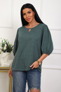 Туника женская №29541 кулирка (р-ры: 50-60) зеленый