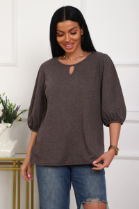 Туника женская №29541 кулирка (р-ры: 50-60) коричневый