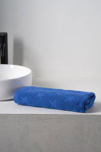 Полотенце махровое "Звездочки" синий