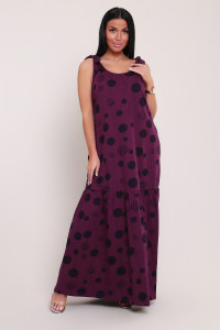 Сарафан женский №002 кулирка (р-ры: 48-68) фиолетовый