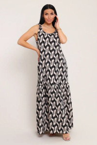 Сарафан женский №002 кулирка (р-ры: 48-68) капучино