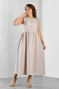 Платье женское "Каприз-1" плательная ткань (р-ры: 48-58) бежевый