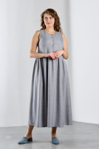 Платье женское "Каприз-1" плательная ткань (р-ры: 48-58) серый
