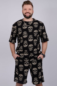 Костюм двойка мужской "Харди 13" кулирка (р-ры: 48-58) черепа