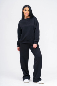 Костюм двойка женский "Марго" 3D ткань (р-ры: 44-54) черный