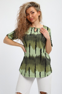 Туника женская "Вероника" М386 кулирка (р-ры: 46-60) зеленый