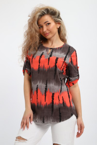 Туника женская "Вероника" М386 кулирка (р-ры: 46-60) красный