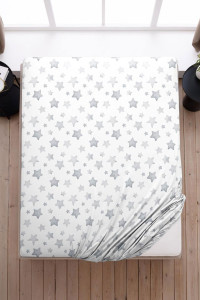 Набор простыней на резинке бязь "Старс" осн.