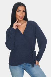 Джемпер женский "Эмма" ангора-софт (р-ры: 46-64) синий