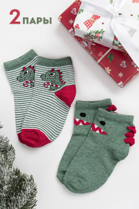 Носки детские "Гоша" - упаковка 2 пары нефрит