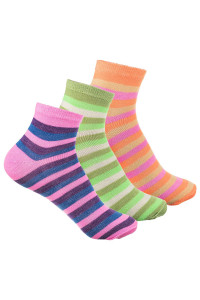 Носки женские Ж4 "Укороченные полоса" - упаковка 12 пар