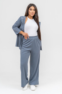 Костюм двойка женский №31834 академик (последний размер) серый 56,58