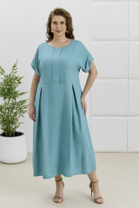 Платье женское "Скарлет" плательная ткань (р-ры: 48-58) бирюзовый