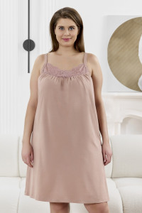 Сорочка женская "Забвение-1" кулирка (р-ры: 48-58) бежевый