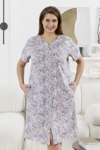 Халат женский "Забвение-2" кулирка (р-ры: 48-58) бежевый