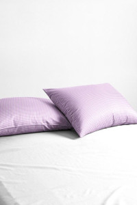 Наволочки классические поплин "Клеточка" сиреневый (2 шт.)