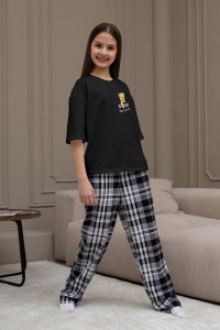 Костюм двойка детский "Мишель-1" кулирка (р-ры: 140-170) черный