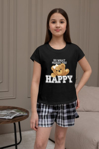 Костюм двойка детский "Мишель-2" кулирка (р-ры: 140-170) черный