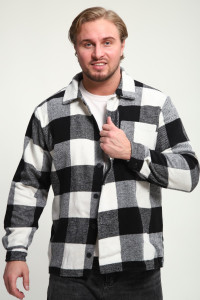 Рубашка мужская РМК-01 смесовая ткань (р-ры: 46-58) черный