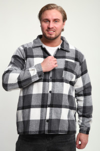 Рубашка мужская РМК-01 смесовая ткань (р-ры: 46-58) серый